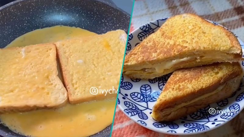 Woman shares her clever hack for a perfect egg, ham and cheese toastie