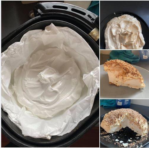 Woman shows easy way to make perfect pavlova in air fryer