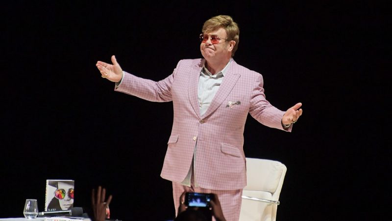 Elton John wipes away tears after revealing emotional Freddie Mercury story