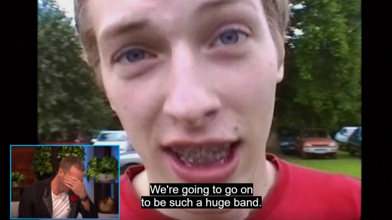 Coldplay's Chris Martin surprised with old footage predicting band's success