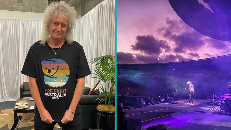 Brian May thanks Wellington crowd for epic first NZ show for Queen + Adam Lambert