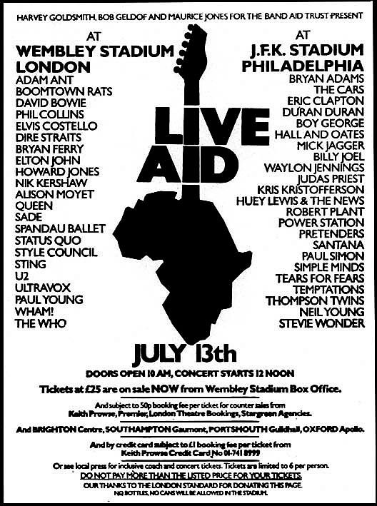 The full Live Aid 1985 concert is available to stream to celebrate it's 35th anniversary