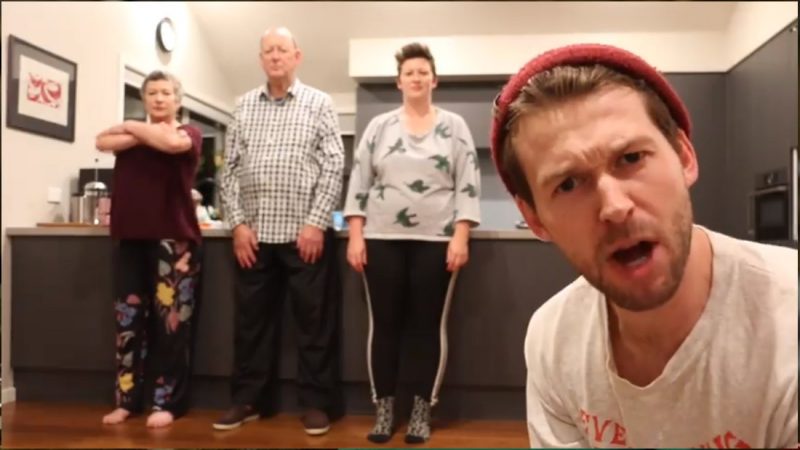 Kiwi family's hilarious 'Family Lockdown Boogie' video going viral online
