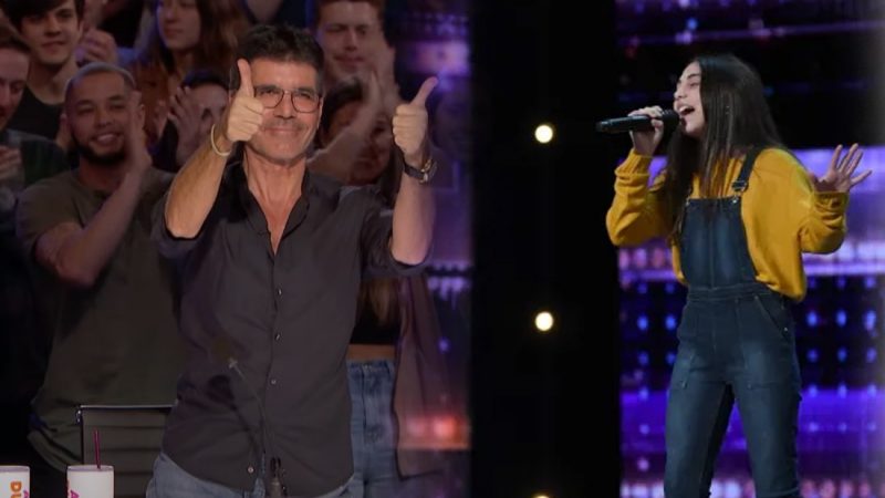 Simon Cowell gets 12-year-old Ashley to sing 3 different songs before she stuns judges