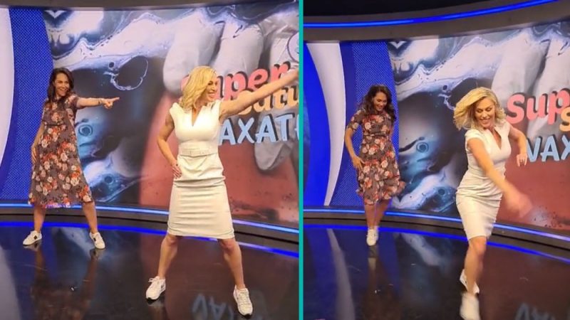 TVNZ's Wendy Petrie & Renee Wright bring the dance moves to Earth, Wind & Fire song