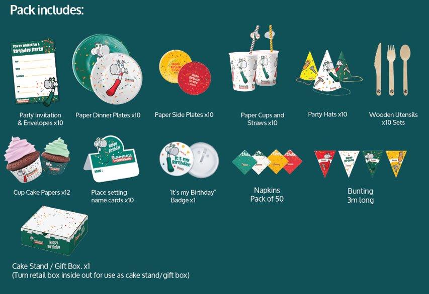 Bunnings Warehouse fans can now celebrate with new Bunnings themed party packs