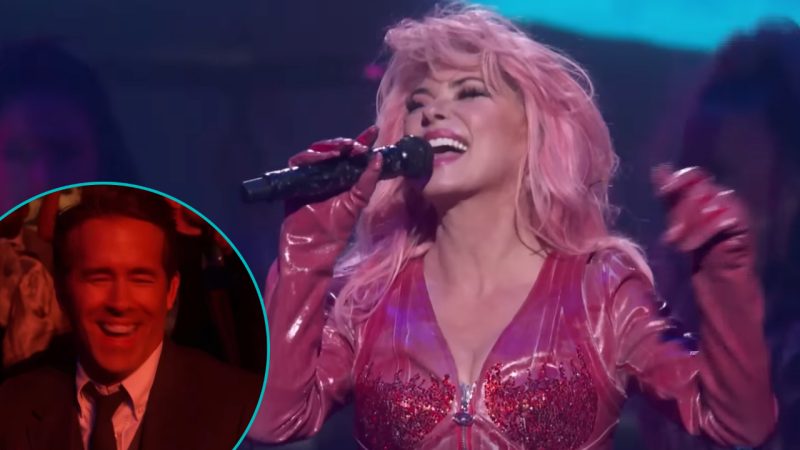 Ryan Reynolds' epic reaction after Shania Twain mentions him during her performance