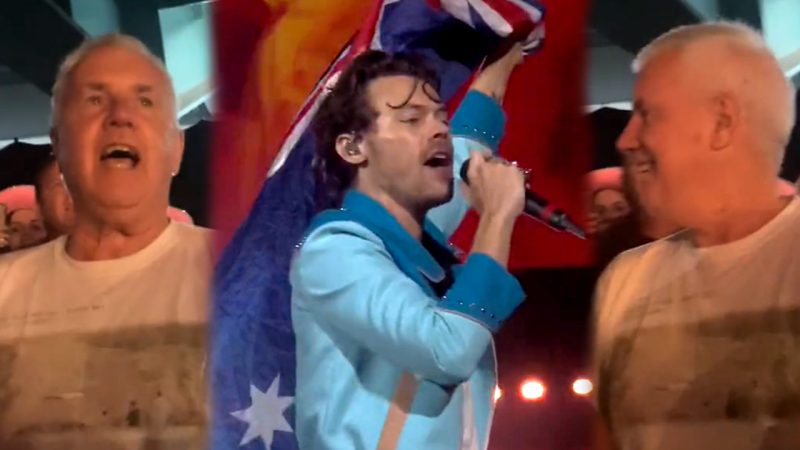 Harry Styles performs Aussie classic to the 'overwhelming' surprise of original artist in crowd
