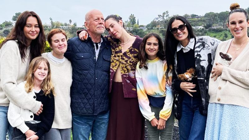 WATCH: Bruce Willis celebrates with family who sing him 'Happy Birthday' on his 68th