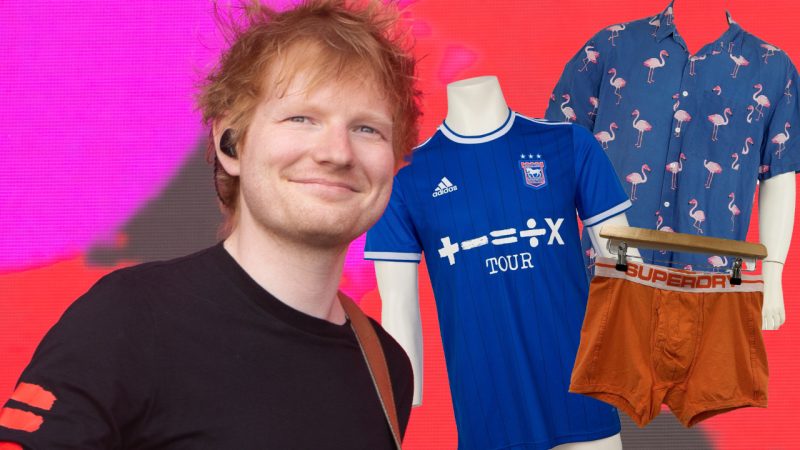 Ed Sheeran is auctioning off his used clothes for charity, including his used underwear