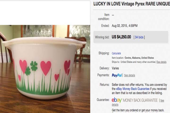 You old Pyrex dishes could fetch you some big bucks