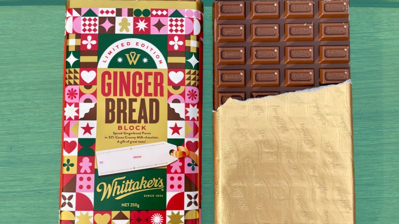 Whittaker's to release a limited-edition Gingerbread block to get you into the Christmas spirit