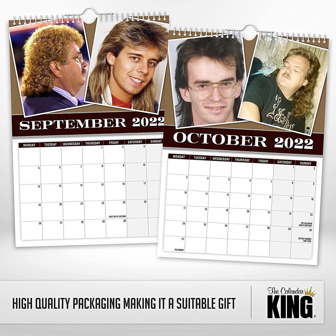 The viral 'World's Greatest Mullets - 2023 Wall Calendar' is a perfect hair-larious Xmas gift
