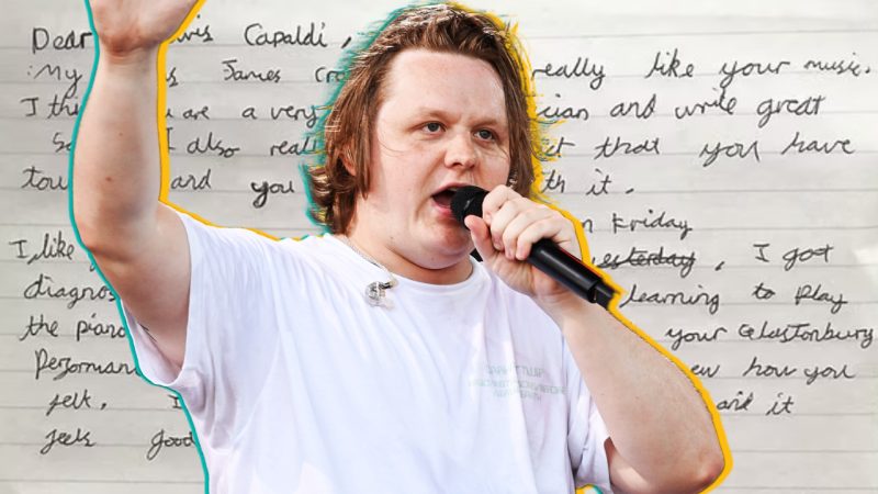Child with Tourette's writes delightful note to Lewis Capaldi after singer announces a break