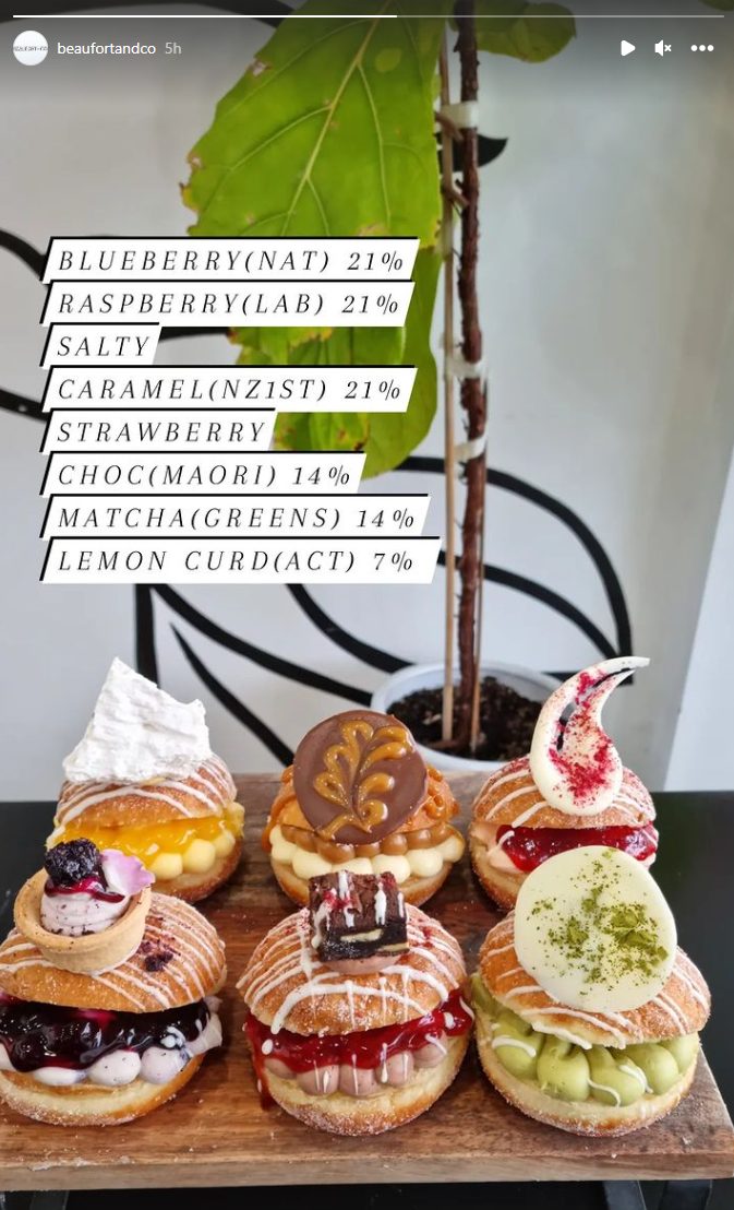 A Kiwi bakery is having a 'donut election' where each political party has its own yummy flavour