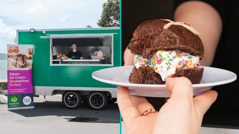 A hot cross bun ice cream truck is coming to NZ pairing biscoff buns with your choice of scoop